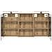 Set di Armadi da Bagno con porta 3 pcs 120 x 10,5 x 60,5 cm - Foto miniatura 7