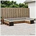 Set divani con cuscino 10 pcs Legno di Acacia Massello - Foto miniatura 2