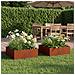 Vaso da giardino 2 pz Ruggine 40 x 40 x 20 cm Acciaio Corten - Foto miniatura 2