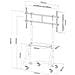 Supporto a Pavimento NS-M3800BLACK Portatile per Monitor LCD /LED /Plasma - Foto miniatura 3
