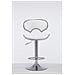 Sgabello Design Cucina Las Vegas V2 I Sedia Sgabello Imbottita In Similpelle I Sgabello Girevole E Regolabile (62-82 CM) Con Schienale Bianco - Foto miniatura 1