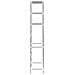 Scaffale Per Bagno Con 3 Ripiani Argento 53x28x169 Cm - Foto miniatura 5