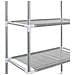 Scaffale Per Bagno Con 3 Ripiani Argento 53x28x169 Cm - Foto miniatura 7