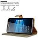 Custodia Compatibile Con Nokia Lumia 950 Xl In Marrone Cappuccino - Coperchio Protettiva Con Chiusura Magnetica, Funzione Stand E Tasca Per Le Carte - Foto miniatura 3