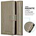 Custodia Compatibile Con Nokia Lumia 950 Xl In Marrone Cappuccino - Coperchio Protettiva Con Chiusura Magnetica, Funzione Stand E Tasca Per Le Carte - Foto miniatura 5