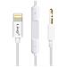 Cavo Aux Iphone Ipad Ipod Ipod A Jack 3,5 Mm Telecomando Linq Bianco - Foto miniatura 1