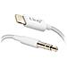 Cavo Aux Iphone Ipad Ipod Ipod A Jack 3,5 Mm Telecomando Linq Bianco - Foto miniatura 4