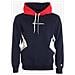 Hooded Pullover Sweatshirt (214815-bs501 - Blu S - Foto miniatura 1