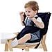 Easy Seat Portatile Dellalta Sedia Di Viaggio Regolabile Sicurezza Lavabile Bambino Seggiolone Copertura Di Sede Comodo Panno Viaggi High Chair Si Inserisce In Borsa Blu Scuro - Foto miniatura 1