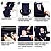 Easy Seat Portatile Dellalta Sedia Di Viaggio Regolabile Sicurezza Lavabile Bambino Seggiolone Copertura Di Sede Comodo Panno Viaggi High Chair Si Inserisce In Borsa Blu Scuro - Foto miniatura 4