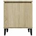 Comodini con Gambe in Metallo Rovere Sonoma 40x30x50 cm - Foto miniatura 6