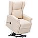 Poltrona Alzapersona Crema in Tessuto - Foto miniatura 1