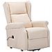 Poltrona Alzapersona Crema in Tessuto - Foto miniatura 2