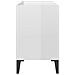Mobile TV con Gambe in Metallo Bianco Lucido 69,5x30x50 cm - Foto miniatura 7