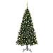 Albero di Natale Artificiale con LED Palline Pigne Verde 210 cm - Foto miniatura 1