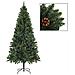 Albero di Natale Artificiale con LED Palline Pigne Verde 210 cm - Foto miniatura 3