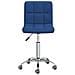 Sedia Da Ufficio Girevole Blu In Tessuto - Foto miniatura 3