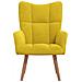 Sedia Relax Giallo Senape in Velluto - Foto miniatura 3