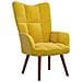 Sedia Relax Giallo Senape in Velluto - Foto miniatura 4
