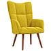 Sedia Relax Giallo Senape in Velluto - Foto miniatura 1