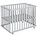Box Per Bambini - Pieghevole - Grigio - 74x100 - Playpen Salvaspazio Con Rotelle - Foto miniatura 1