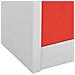 Armadietto a Chiave Grigio Chiaro e Rosso 90x45x92,5 cm Acciaio - Foto miniatura 7
