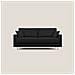 Megan Divano Letto Matrimoniale In Microfibra Smacchiabile T11 Nero - Foto miniatura 1