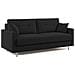 Megan Divano Letto Matrimoniale In Microfibra Smacchiabile T11 Nero - Foto miniatura 10