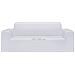 Fodera Elasticizzata Divano 2 Posti In Jersey Poliestere Bianco - Foto miniatura 10