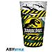 Jurassic Park Large Glass ""danger High Voltage"" - Bicchiere Jurassic Park ""alto Voltaggio"" - 400 Ml - - Foto miniatura 1