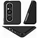 Cover Per Sony Xperia 1 V Silicone Gel Flessibile Sottile Leggera Nera - Foto miniatura 3