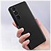 Cover Per Sony Xperia 1 V Silicone Gel Flessibile Sottile Leggera Nera - Foto miniatura 4