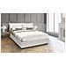 Letto Matrimoniale Nora, Letto Contenitore Con Rivestimento In Ecopelle, 100% Made In Italy, Apertura Frontale, Con Materasso Cm 160x190 Incluso, Bianco - Foto miniatura 3