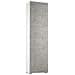 Armadio Multiuso Fiordaliso, Mobile Lineare A 1 Anta E 7 Ripiani, Colonna Da Ingresso O Bagno, Scarpiera Moderna, 100% Made In Italy, 50x30h182 Cm, Cemento E Bianco - Foto miniatura 2