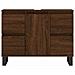 Armadietto Bagno Rovere Marrone 80x33x60cm In Legno Multistrato - Foto miniatura 9