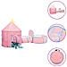 Tenda Da Gioco Per Bambini Rosa Con 250 Palline 301x120x128 Cm - Foto miniatura 1