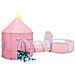 Tenda Da Gioco Per Bambini Rosa Con 250 Palline 301x120x128 Cm - Foto miniatura 8