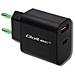 Caricabatterie Da Parete Qoltec 51713 Nero 18 W - Foto miniatura 1