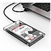 2139C3 Box Esterno HDD Enclosure 2.5" SataIII Type-C - Trasparente - Foto miniatura 2