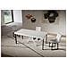 Consolle Allungabile 90x40/196 Cm Saki Premium Small Bianco Frassino Gambe Bianche - Foto miniatura 2