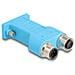 60665 Adattatore Per Inversione Del Genere Dei Cavi D-sub 2x M12 Blu - Foto miniatura 1