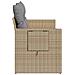 Divano da Giardino con Cuscini a 2 Posti Beige in Polyrattan - Foto miniatura 6