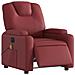 Lusso Casadino -  Poltrona Massaggiante Reclinabile Rosso Vino In Similpelle - Foto miniatura 2