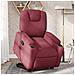 Poltrona Alzapersona Reclinabile Rosso Vino in Tessuto - Foto miniatura 2