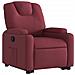Poltrona Alzapersona Reclinabile Rosso Vino in Tessuto - Foto miniatura 4