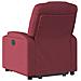 Poltrona Alzapersona Reclinabile Rosso Vino in Tessuto - Foto miniatura 5