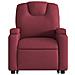 Poltrona Alzapersona Reclinabile Rosso Vino in Tessuto - Foto miniatura 9