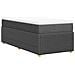 Giroletto a Molle con Materasso Grigio Scuro 90x200 cm Tessuto - Foto miniatura 6