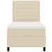 Letto a molle con materasso crema 100x200 cm in tessuto - Foto miniatura 8