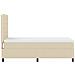 Letto a molle con materasso crema 100x200 cm in tessuto - Foto miniatura 9